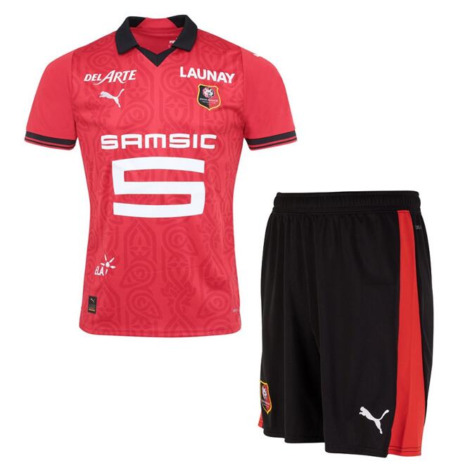 Stade Rennais Home Soccer Kit 2023/24 Kids